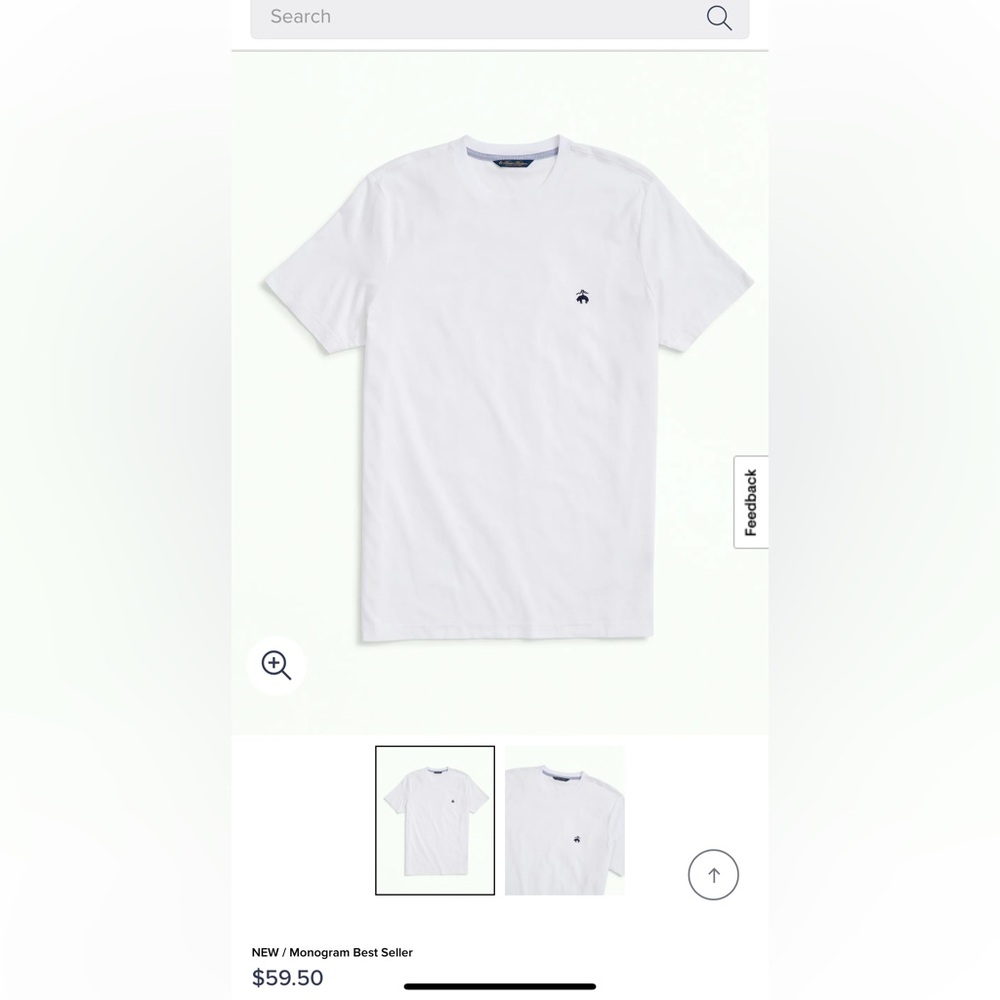 NWOT Brooks Brothers White Classic T w/ emblem plus RL white t shirt